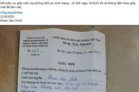 công an triệu tập người tố cáo Vinfast