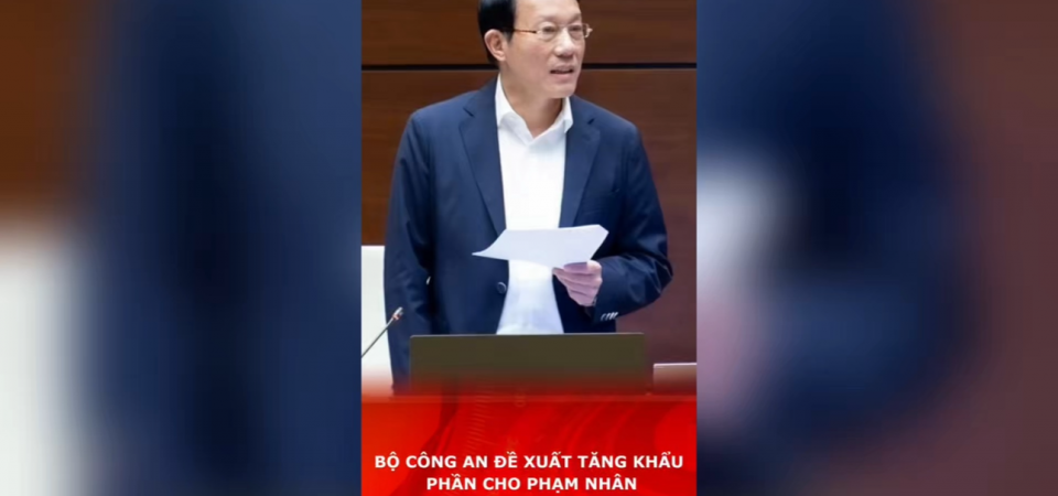 Bộ Công an đề xuất tăng khẩu phần cho phạm nhân