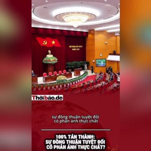 100% TÁN THÀNH: SỰ ĐỒNG THUẬN TUYỆT ĐỐI CÓ PHẢN ÁNH THỰC CHẤT?