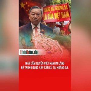 Nhà cầm quyền Việt Nam im lặng để Trung Quốc xây căn cứ tại Hoàng Sa.