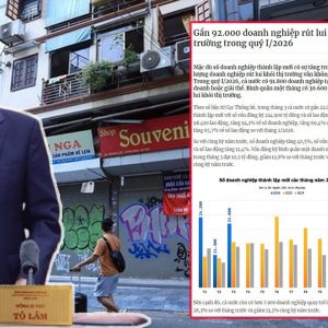 Gần 92.000 doanh nghiệp rút lui cho thấy sức khỏe kinh tế đáng lo.