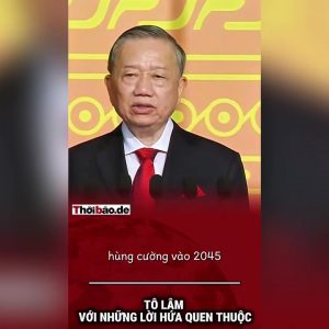 Tô Lâm với những lời hứa quen thuộc.