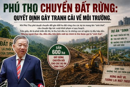 Phú Thọ chuyển đất rừng: Quyết định gây tranh cãi về môi trường.