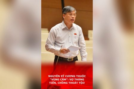 NGUYỄN SỸ CƯƠNG THUỘC “VÙNG CẤM”: VỢ THĂNG TIẾN, CHỒNG THOÁT TỘI!