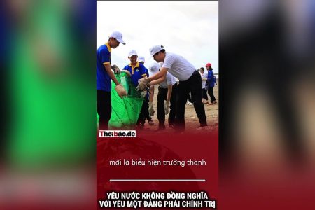 Yêu nước không đồng nghĩa với yêu một đảng phái chính trị.