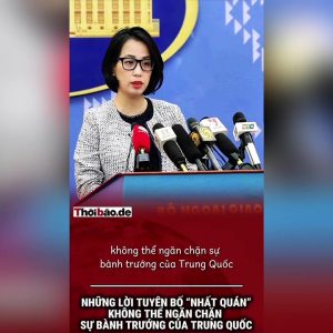 Những lời tuyên bố „nhất quán“ không thể ngăn chặn sự bành trướng của Trung Quốc.