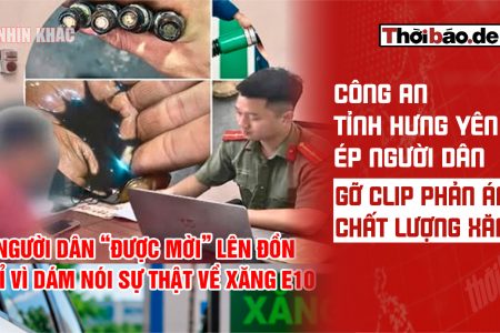 Công an tỉnh Hưng Yên ép người dân gỡ clip phản ánh chất lượng xăng