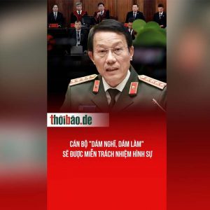 Cán bộ „dám nghĩ, dám làm“ sẽ được miễn trách nhiệm hình sự