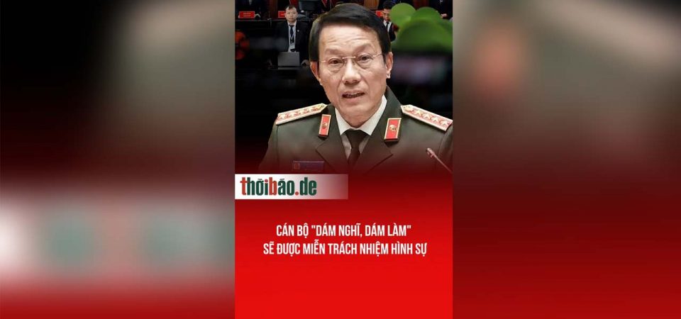 Cán bộ „dám nghĩ, dám làm“ sẽ được miễn trách nhiệm hình sự