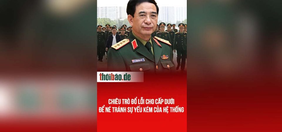 Chiêu trò đổ lỗi cho cấp dưới để né tránh sự yếu kém của hệ thống