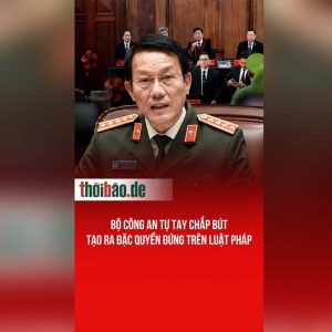 Bộ Công an tự tay chắp bút tạo ra đặc quyền đứng trên luật pháp
