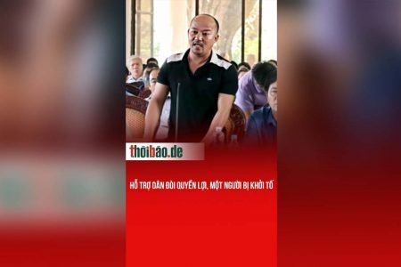 Hỗ trợ dân đòi quyền lợi, một người bị khởi tố