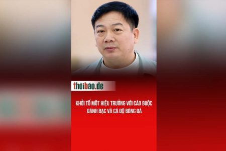 Khởi tố một hiệu trưởng với cáo buộc đánh bạc và cá độ bóng đá