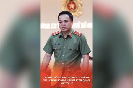 Trung tướng Mai Hoàng: 7 tháng, xử lý hơn 13.000 người liên quan mai thúy