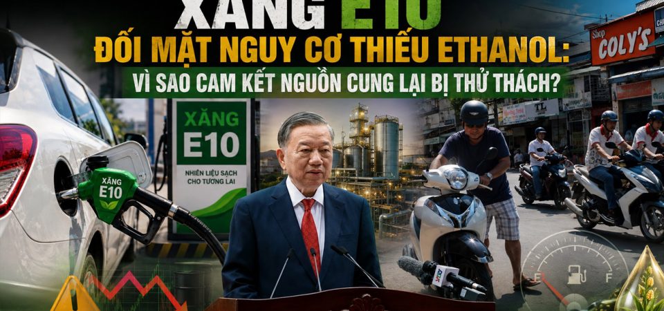 Xăng E10 đối mặt nguy cơ thiếu ethanol: Vì sao cam kết nguồn cung lại bị thử thách?