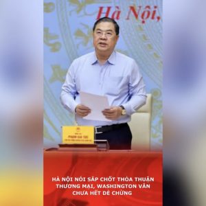 ฮานอยระบุว่าข้อตกลงการค้ากำลังใกล้เสร็จสิ้น แต่กรุงวอชิงตันยังคงระมัดระวัง