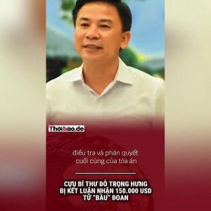 Cựu Bí thư Đỗ Trọng Hưng bị kết luận nhận 150.000 USD từ “bầu” Đoan