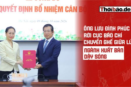 Ông Lưu Đình Phúc rời Cục Báo chí, chuyển ghế giữa lúc ngành xuất bản dậy sóng